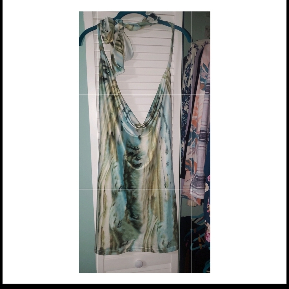 Funky Tye Dye Haltwr Dress